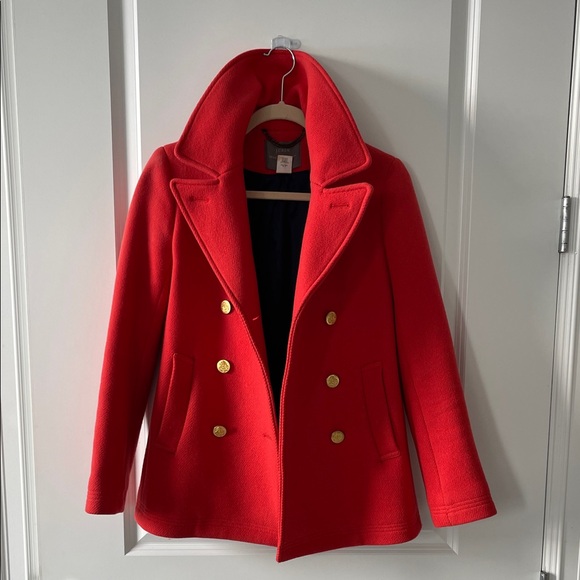 J. Crew Stadium Cloth by Nello Gori Peacoat - Picture 4 of 7